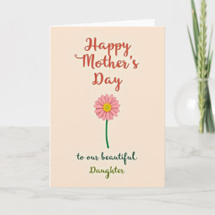 Peach Mothers Day Wish Card