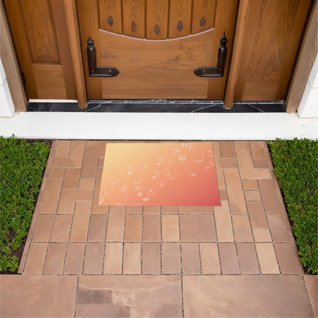 Peach Music Doormat (Outdoor)