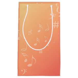 Peach Music Small Gift Bag