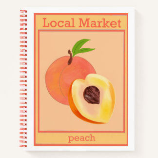 Peach notebook