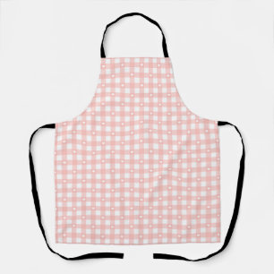 Peach Orange Checks Apron