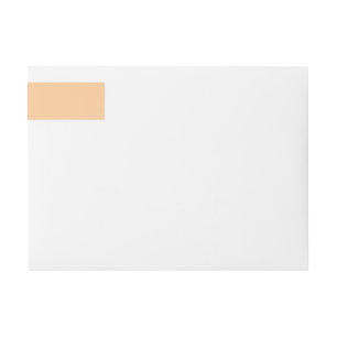 Peach Orange Contemporary Colour Matched Wrap Around Label