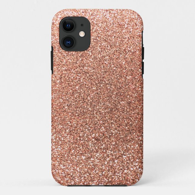 Peach orange glitter Case-Mate iPhone case (Back)