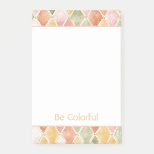 Peach Orange Green Yellow Blush Post-it Notes