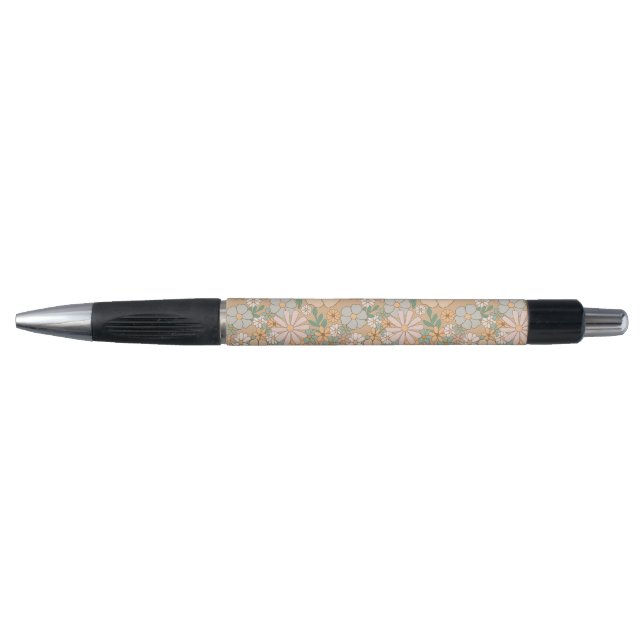 Peach Orange Pink Grey Floral (Front)