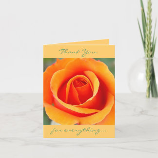 Peach/Orange Thank You Card