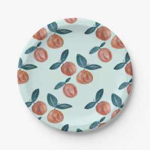 Peach Painting Sweet Peach Birthday Party Plates