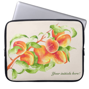 'Peach Paradise' on a Laptop Sleeve