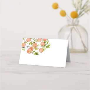 Peach Party Food Tent Place Card