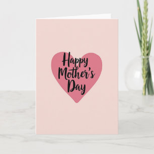 Peach Pastel Mothers Day Card
