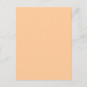 Peach Pastel Orange Solid Colour Postcard