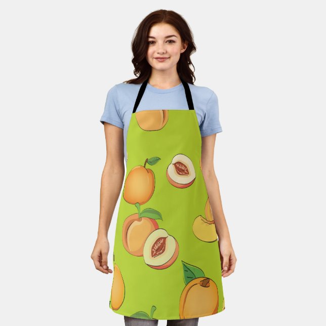 Peach Pattern 4 Apron (Worn)