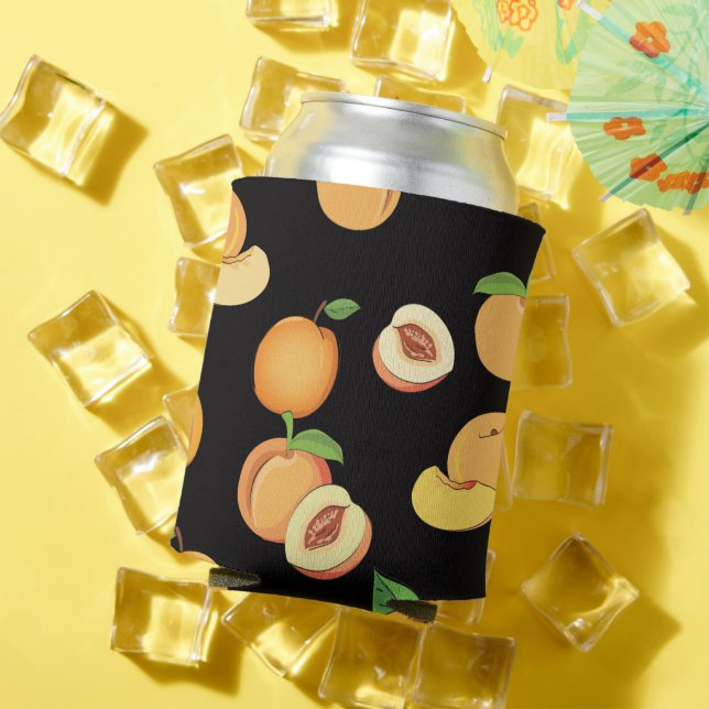 Peach Pattern 5 Can Cooler (In Situ Summer)