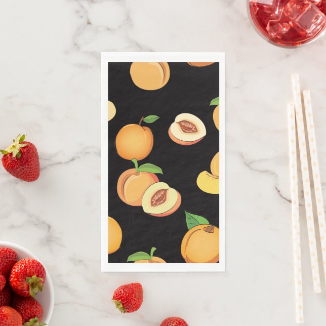 Peach Pattern 5 Napkin (Insitu)