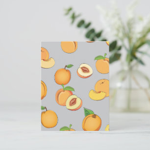 Peach Pattern 6 Holiday Postcard
