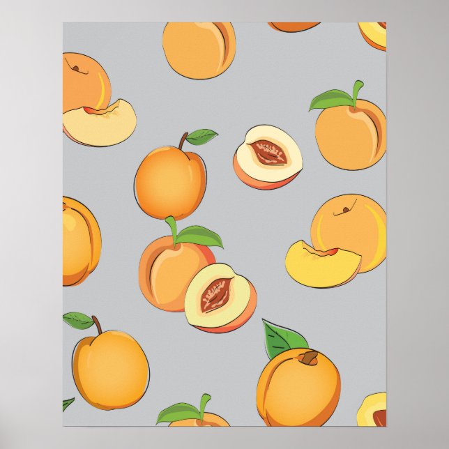Peach Pattern 6 Poster (Front)