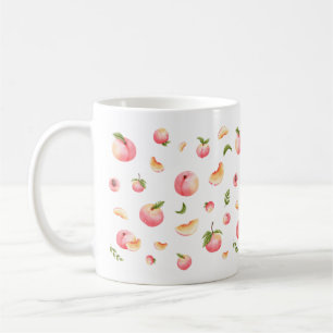 Peach Pattern Coffee Mug