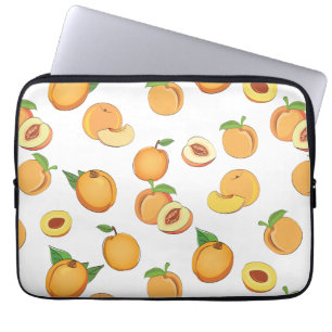 Peach Pattern Laptop Sleeve