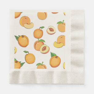 Peach Pattern Napkin
