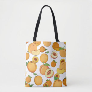Peach Pattern Tote Bag