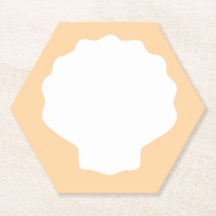 Peach Pearl Paper Coaster