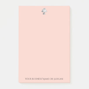 Peach Personalised Custom Business Logo Post-it Notes