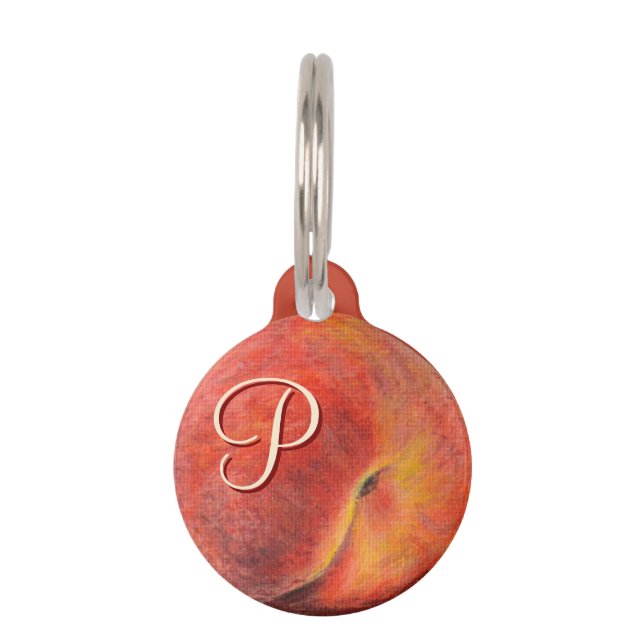 Peach Pet Tag (Front)