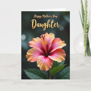 Peach Petals Mothers Day Card