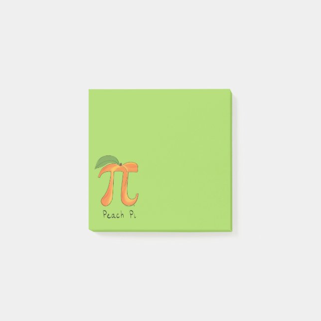 Peach Pi Cute Math Pi Day Notes (Front)