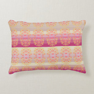 Peach Pink And Apricot Decorative Cushion