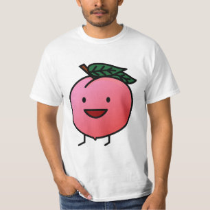 Peach Pink Happy Smiling Design Bro T-Shirt