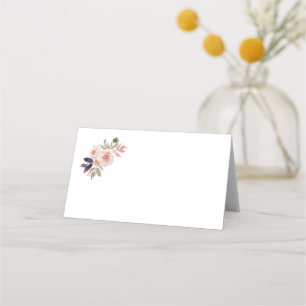 Peach Pink Lavender Purple Wildflowers Place Cards