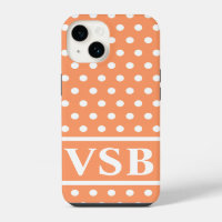 Peach Polka Dots
