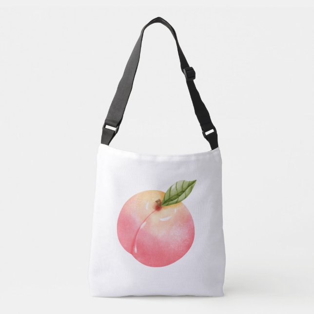 Peach Print Crossbody Bag (Front)
