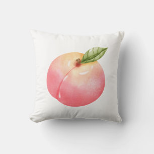 Peach Print Cushion