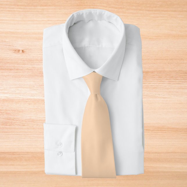 Peach Puff Solid Colour Tie (Creator Uploaded)