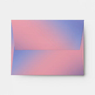 Peach Purple Ombre Gradient Blur Abstract Design Envelope