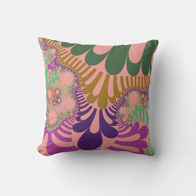 Peach Rainbow Mod Cushion (Front)