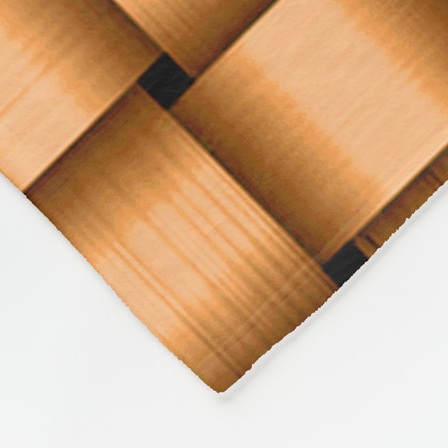 Peach Ribbon Fleece Blanket (Corner)