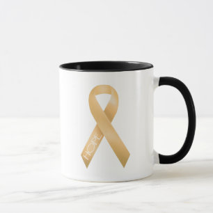 Peach Ribbon Mug