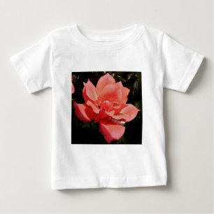 peach rose and dewdrops baby T-Shirt
