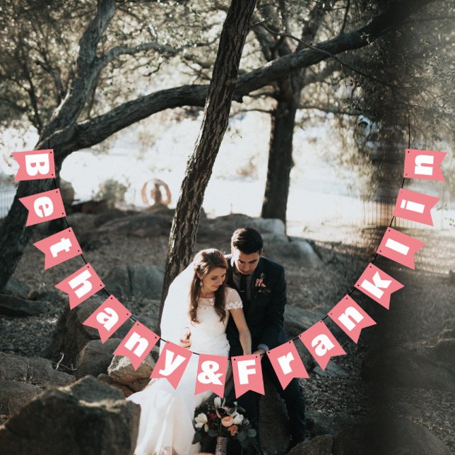 Peach Rose Bud Peachy Coral Wedding Bunting (Creator Uploaded)