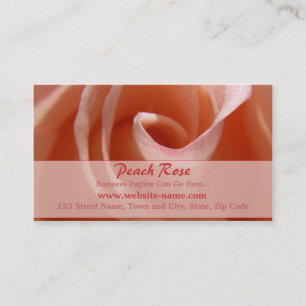 Peach Rose Business Card