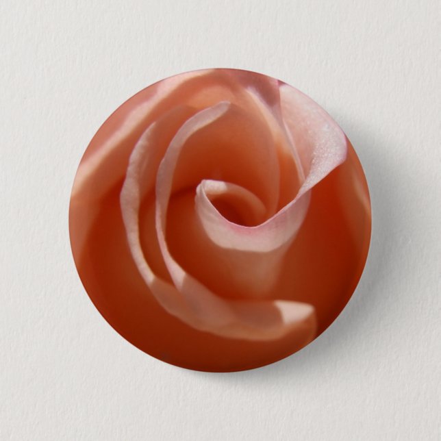 Peach Rose Button (Front)
