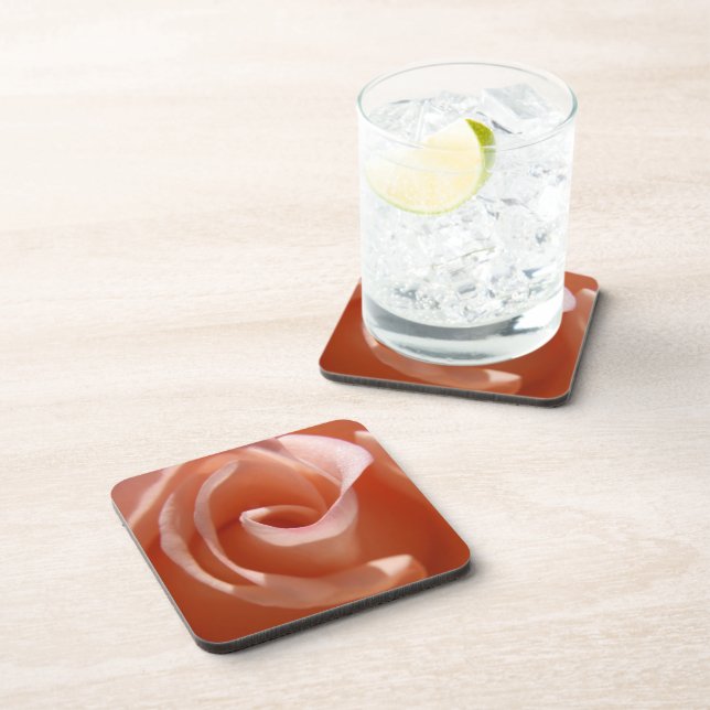 Peach Rose Coasters (Right Side)