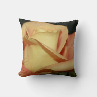 Peach rose cushion