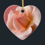 Peach Rose Ornament Personalised Rose Decorations<br><div class="desc">Rose Ornaments Wild Peach Rose Decorations Holiday Pink Peach Rose Classic Personalised Decorations Beautiful Romantic Christmas Gifts Hanukkah Neutral Birthday New Baby Personalised Wedding Keepsakes Sympathy Mother's Day Wild Rose Gifts Decor & Keepsakes Peach Rose Holiday Decorations Keepsakes & Customised Rose Gifts for Friend Family Men Women Kids Home &...</div>