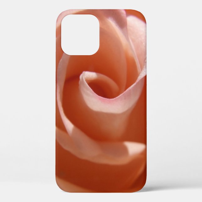 Peach Rose Petals Phone Case (Back)
