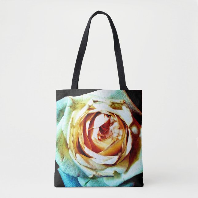 Peach Rose Tote Bag (Front)