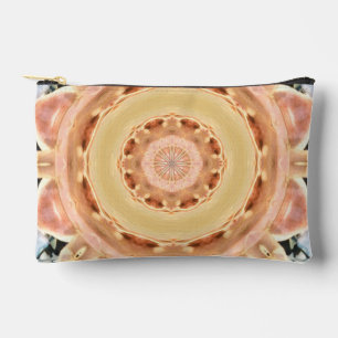 Peach Rosette Accessory Bag